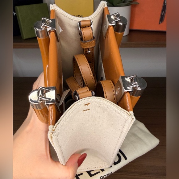 Fendi Sunshine Shopper Tote - Canvas and Leather - W/ Dustbag - Picture 9 of 17